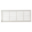 24" x 8" White Baseboard Return Air Grille (657 Series)
