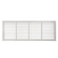 24" x 8" White Baseboard Return Air Grille (657 Series)