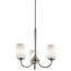 Aubrey 3 Light Chandelier (Brushed Nickel)