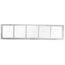 36" x 8" White Baseboard Return Air Grille (657 Series)