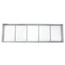 30" x 8" White Baseboard Return Air Grille (657 Series)