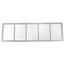 30" x 8" White Baseboard Return Air Grille (657 Series)