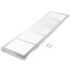 30" x 8" White Baseboard Return Air Grille (657 Series)