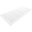 30" x 12" White Baseboard Return Air Grille (657 Series)