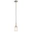 Shailene 11" 1 Light Mini Pendant w/ Satin Etched Glass (Brushed Nickel)