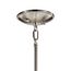 Shailene 14" 3 Light Round Semi Flush w/ Satin Etched White Diffuser and White Microfiber Shade (Brushed Nickel)
