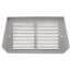 10" x 6" White Baseboard Return Air Grille (658 Series)