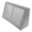 10" x 6" White Baseboard Return Air Grille (658 Series)