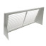 12" x 6" White Baseboard Return Air Grille (658 Series)