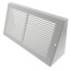 12" x 6" White Baseboard Return Air Grille (658 Series)