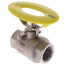 1" IPS Full Port 316 Stainless Steel 2-Piece Ball Valve with Oval Handle