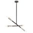 Branches 4 Light Chandelier (Black)