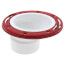3" or 4" Offset Closet Flange w/ Metal Ring w/o Test Cap (PVC)