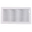 12" x 6" (Wall Opening Size) White One-Way Steel Sidewall/Ceiling Register (681 Series)