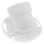 3" or 4" 45-Degree Closet Flange w/ Plastic Ring w/ Test Cap (PVC)