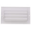 8" x 4" (Wall Opening Size) White Two-Way Steel Sidewall/Ceiling Register (682 Series)