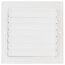 8" x 8" (Wall Opening Size) White Two-Way Steel Sidewall/Ceiling Register (682 Series)