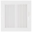 8" x 8" (Wall Opening Size) White Two-Way Steel Sidewall/Ceiling Register (682 Series)