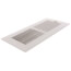10" x 4" (Wall Opening Size) White Two-Way Steel Sidewall/Ceiling Register (682 Series)