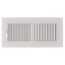 10" x 4" (Wall Opening Size) White Two-Way Steel Sidewall/Ceiling Register (682 Series)