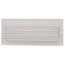 12" x 4" (Wall Opening Size) White Two-Way Steel Sidewall/Ceiling Register (682 Series)