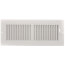 12" x 4" (Wall Opening Size) White Two-Way Steel Sidewall/Ceiling Register (682 Series)