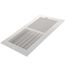 12" x 6" (Wall Opening Size) White Two-Way Steel Sidewall/Ceiling Register (682 Series)