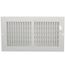 12" x 6" (Wall Opening Size) White Two-Way Steel Sidewall/Ceiling Register (682 Series)