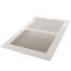 16" x 6" (Wall Opening Size) White Two-Way Steel Sidewall/Ceiling Register (682 Series)