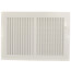 16" x 6" (Wall Opening Size) White Two-Way Steel Sidewall/Ceiling Register (682 Series)