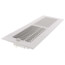14" x 4" (Wall Opening Size) White Two-Way Steel Sidewall/Ceiling Register (682 Series)