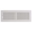 14" x 4" (Wall Opening Size) White Two-Way Steel Sidewall/Ceiling Register (682 Series)