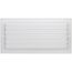 14" x 6" (Wall Opening Size) White Two-Way Steel Sidewall/Ceiling Register (682 Series)