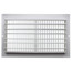 14" x 8" (Wall Opening Size) White Two-Way Steel Sidewall/Ceiling Register (682 Series)