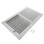 14" x 8" (Wall Opening Size) White Two-Way Steel Sidewall/Ceiling Register (682 Series)