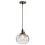 Avery 9.75" 1 Light Mini Pendant w/ Clear Seeded Glass (Olde Bronze)