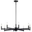 Erzo 8 Light Chandelier (Black)