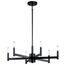 Erzo 6 Light Chandelier (Black)