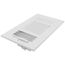 8" x 6" (Wall Opening Size) White Three-Way Sidewall/Ceiling Register (683 Series)