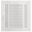 8" x 8" (Wall Opening Size) White Three-Way Sidewall/Ceiling Register (683 Series)