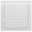 8" x 8" (Wall Opening Size) White Three-Way Sidewall/Ceiling Register (683 Series)