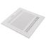 8" x 8" (Wall Opening Size) White Three-Way Sidewall/Ceiling Register (683 Series)