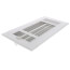 10" x 4" (Wall Opening Size) White Three-Way Sidewall/Ceiling Register (683 Series)