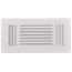 10" x 4" (Wall Opening Size) White Three-Way Sidewall/Ceiling Register (683 Series)