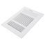 10" x 6" (Wall Opening Size) White Three-Way Sidewall/Ceiling Register (683 Series)