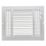 10" x 8" (Wall Opening Size) White Three-Way Sidewall/Ceiling Register (683 Series)
