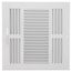 10" x 10" (Wall Opening Size) White Three-Way Sidewall/Ceiling Register (683 Series)