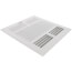 10" x 10" (Wall Opening Size) White Three-Way Sidewall/Ceiling Register (683 Series)
