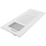 12" x 4" (Wall Opening Size) White 3-Way Sidewall/Ceiling Register (683 Series)