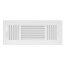 12" x 4" (Wall Opening Size) White 3-Way Sidewall/Ceiling Register (683 Series)